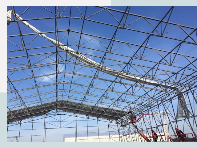 Шатровые ангары от 613 руб. в Ртищеве и Саратовской области