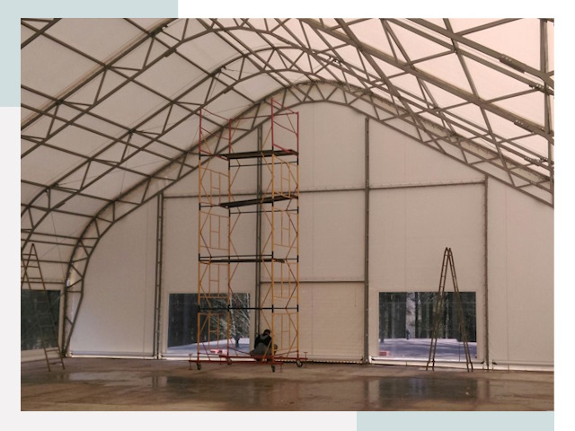 Шатровые ангары в Ртищеве