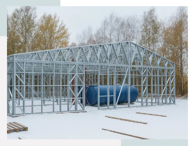 Металлические ангары в Ртищеве