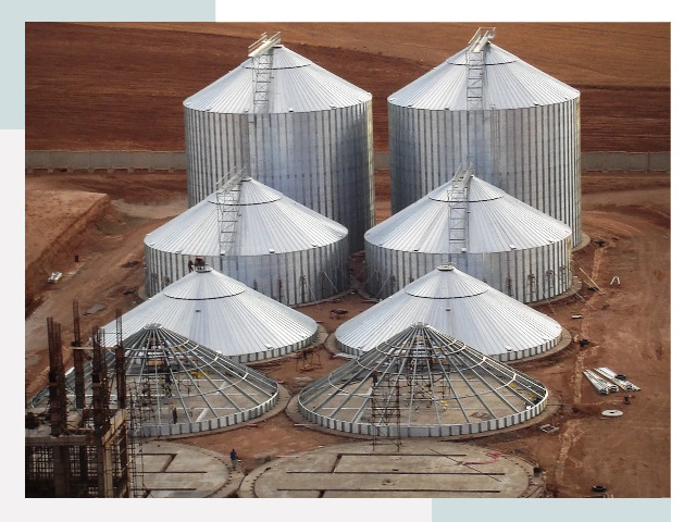 Строительство зерновых силосов в Ртищеве