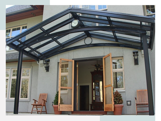 Козырьки металлические в Ртищеве