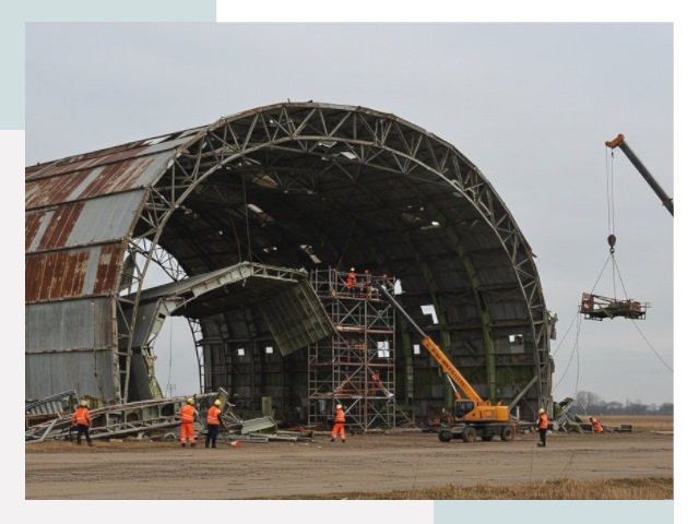 Демонтаж ангаров в Ртищеве