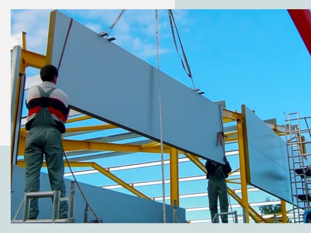 Монтаж сэндвич-панелей в Ртищеве от 613 руб.